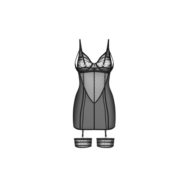 Nuites nuisette et string - Noirs